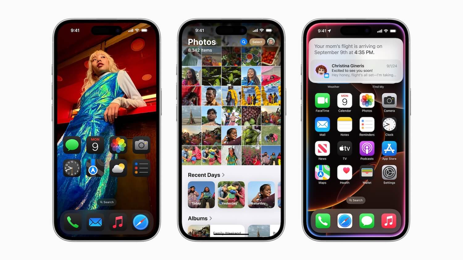 Drei Apple iPhones
