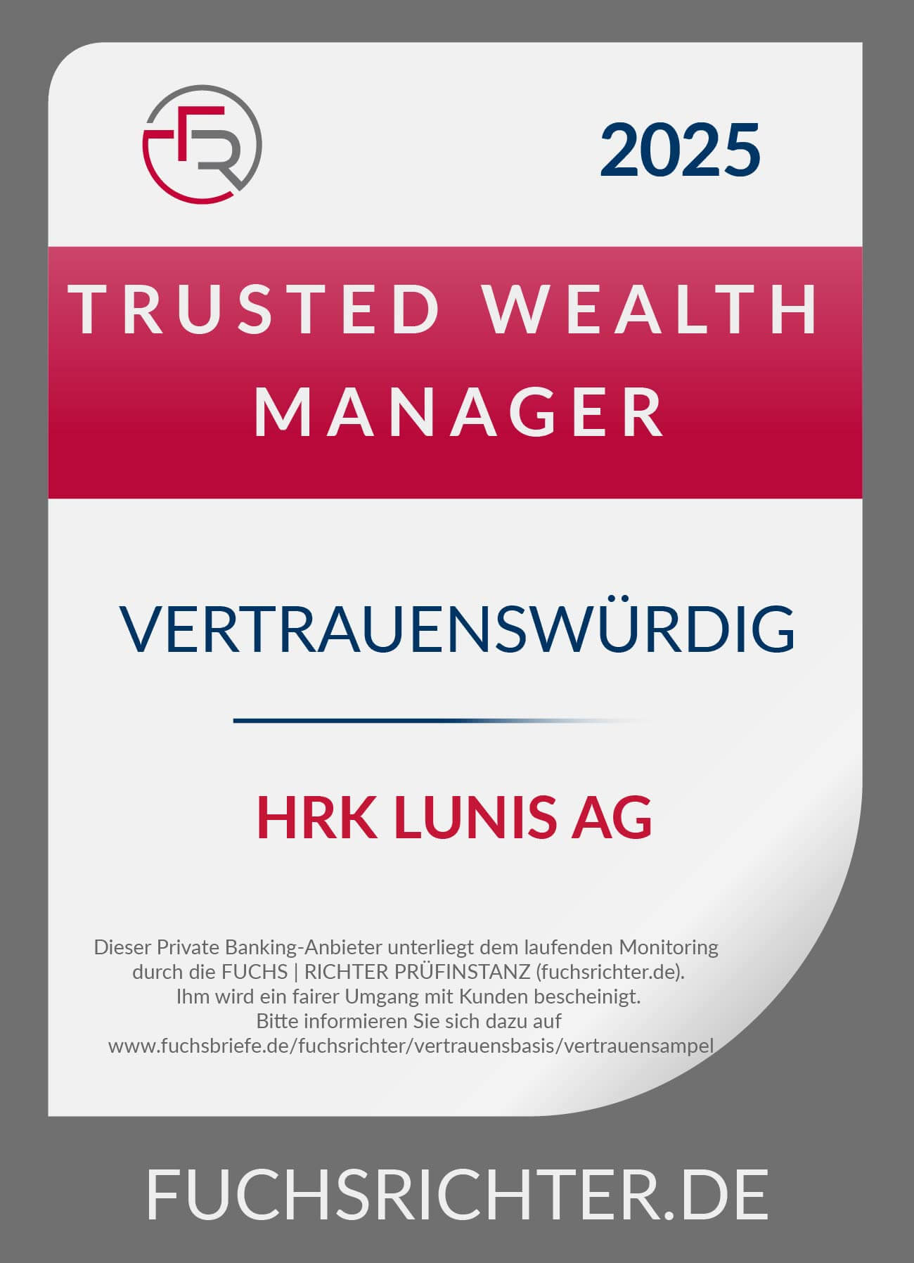Siegel HRKLUNIS Trusted Wealth Manager 2025